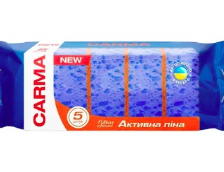 Carma губка кухонна Активна піна 5шт